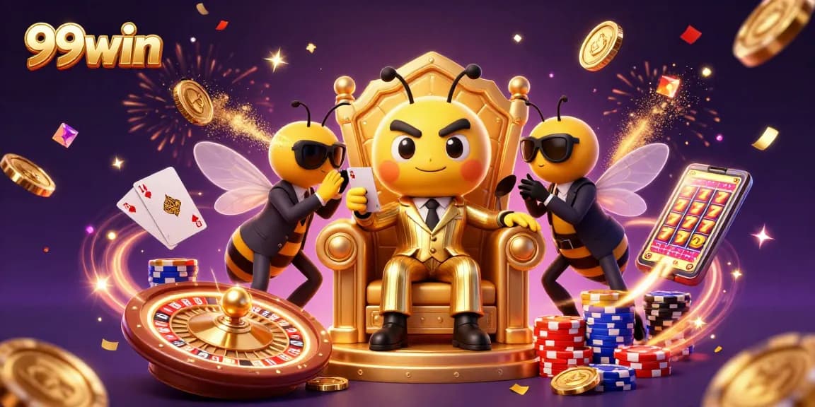 Experience thrilling gameplay with 99win as a mob boss orchestrates excitement in a vibrant casino