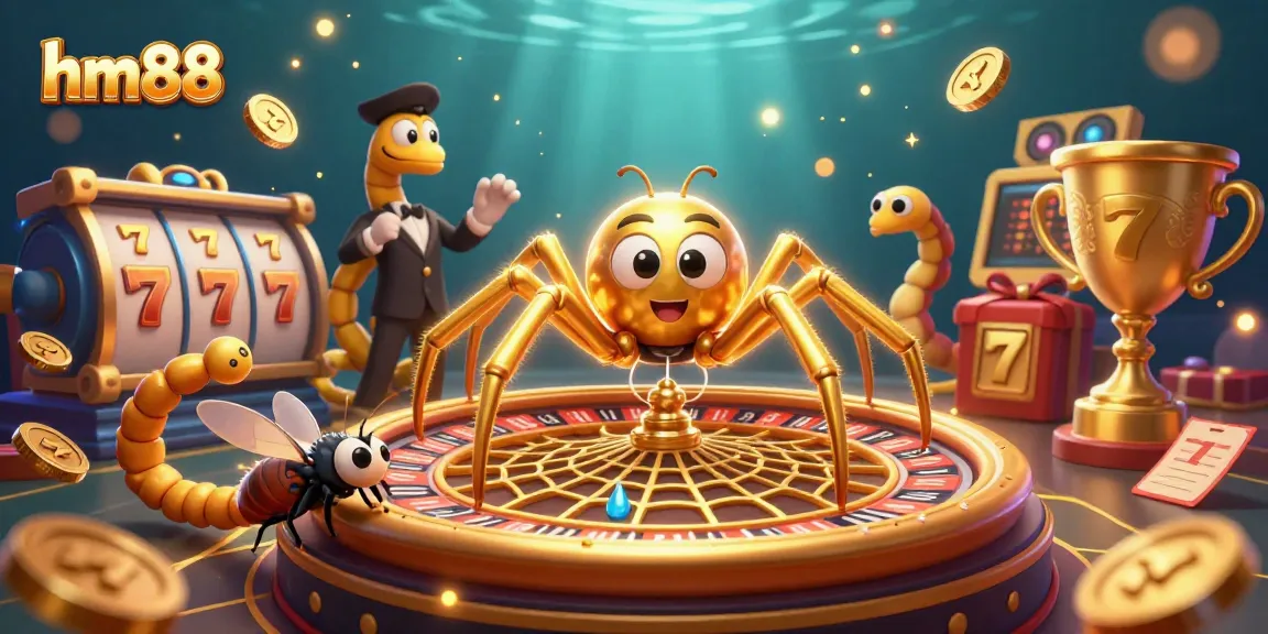 Experiencing the thrill of betting at hm88 with vibrant casino elements and characters.