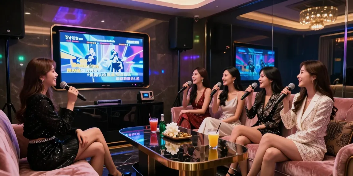 강남쩜오의 세련된 분위기에서 고급스럽게 즐기는 카라오케 모임