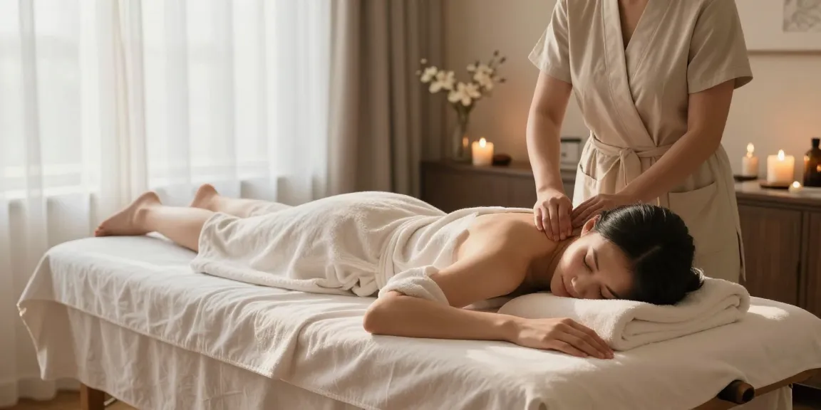 Relaxing 강남여성전용마사지 experience with soothing ambiance and serene decor.
