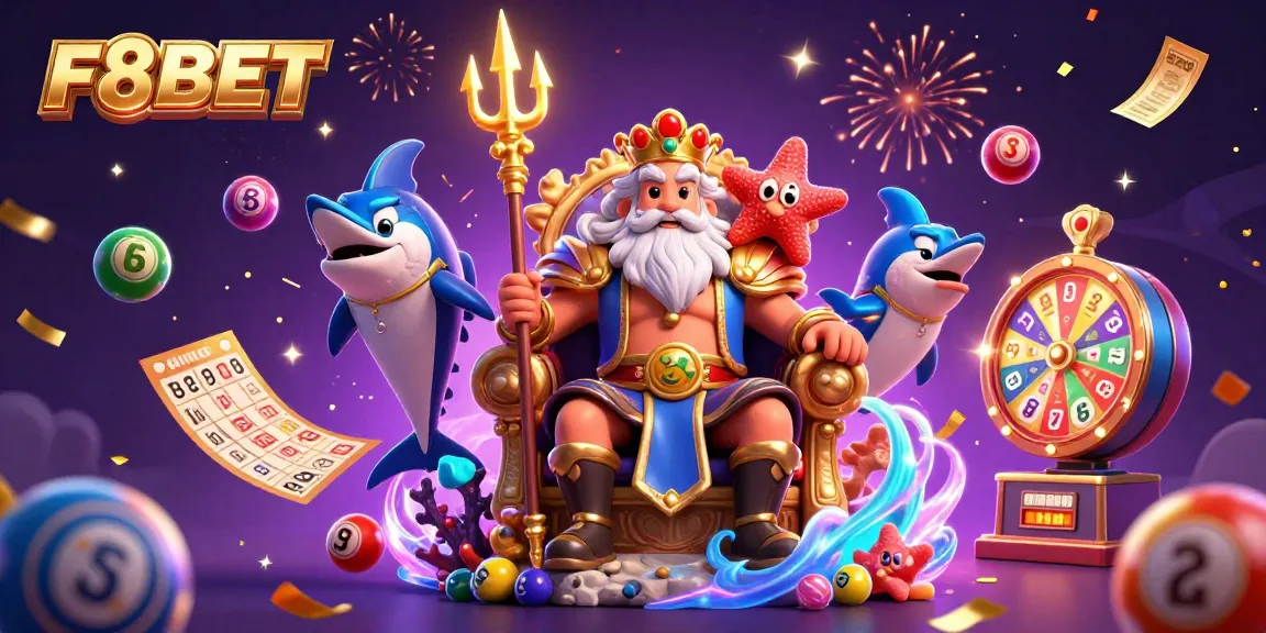 Play exciting lottery games with F8BET for a chance to win huge rewards as vibrant balls bounce around.