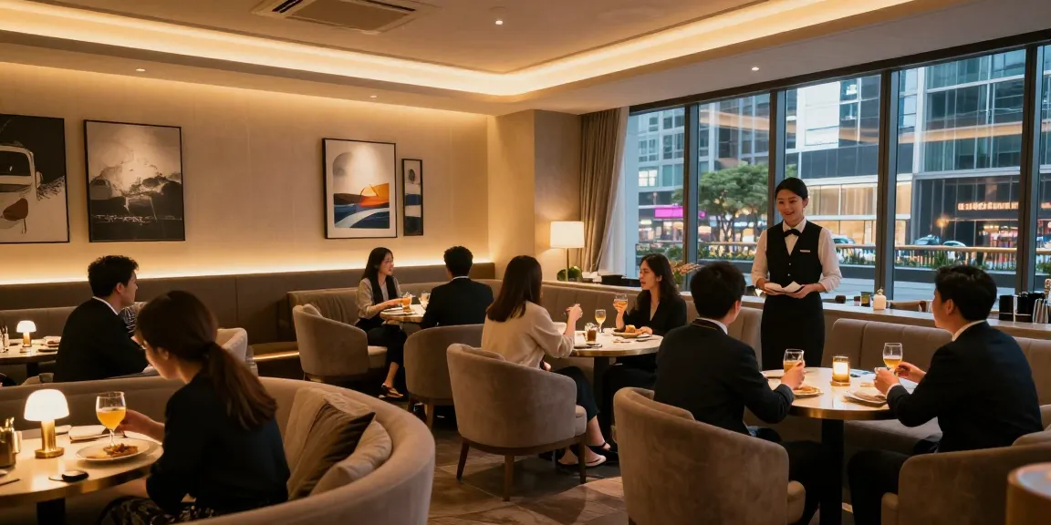 강남 타이밍의 고급스러운 내부 인테리어와 따뜻한 분위기