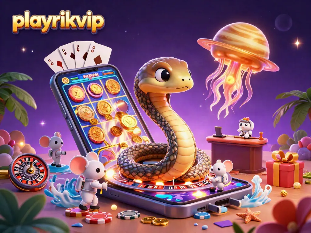 Experience exciting playrikvip action with astronauts betting on a cosmic roulette wheel.