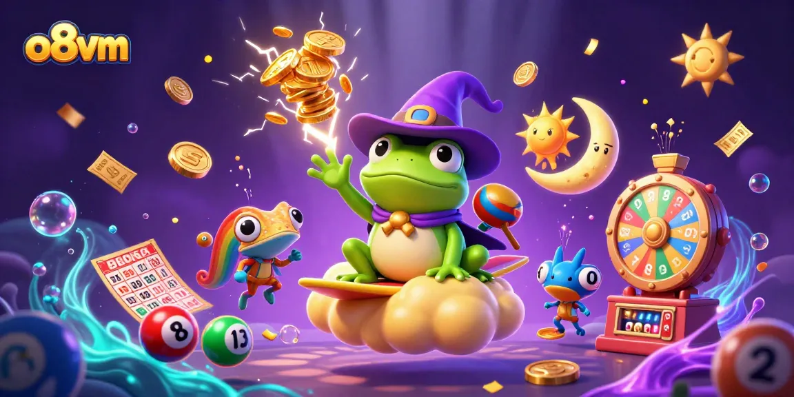 Experience the excitement of o8vm with dynamic elements and vivid characters in this vibrant illustration.